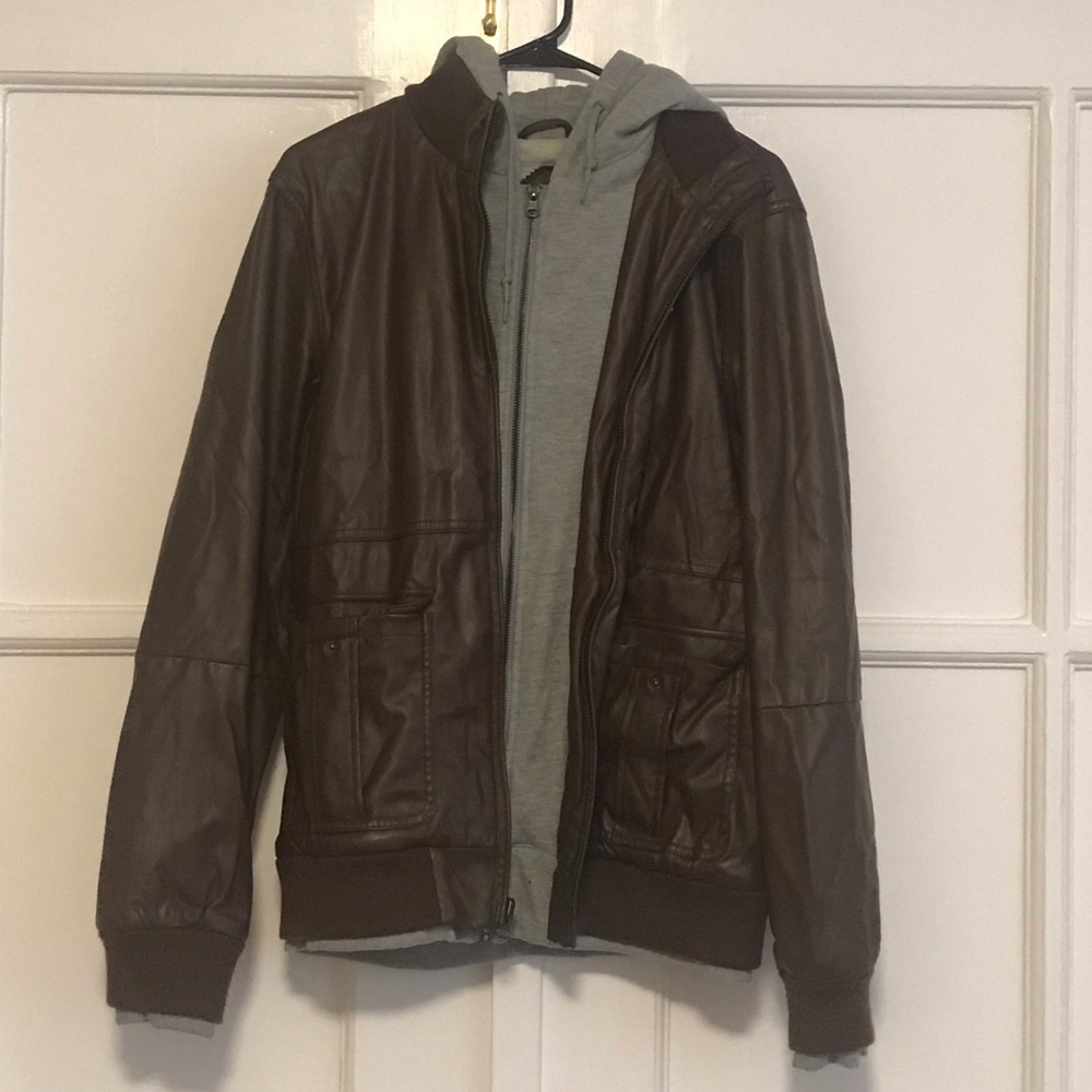 Obey faux leather jacket